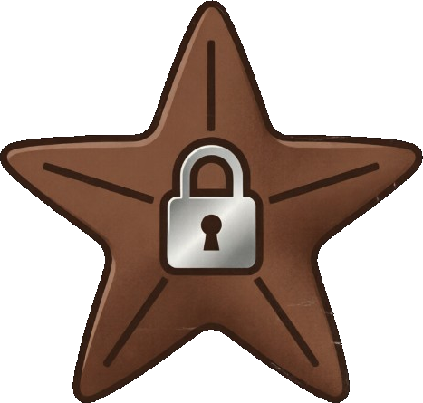 Логотип Chocolate Starfish: коричневая морская звезда с замком в центре